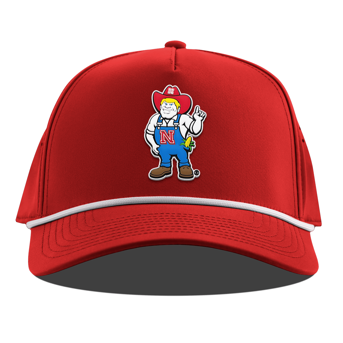 University of Nebraska "Herbie" Curved 5 Panel Rope Red