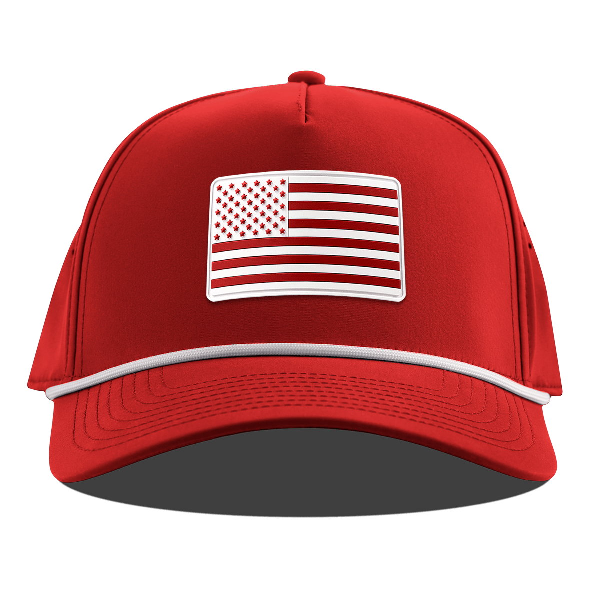 Heritage Old Glory Curved 5 Panel Rope Red