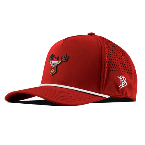 Party Reindeer Curved 5 Panel Rope Red/White