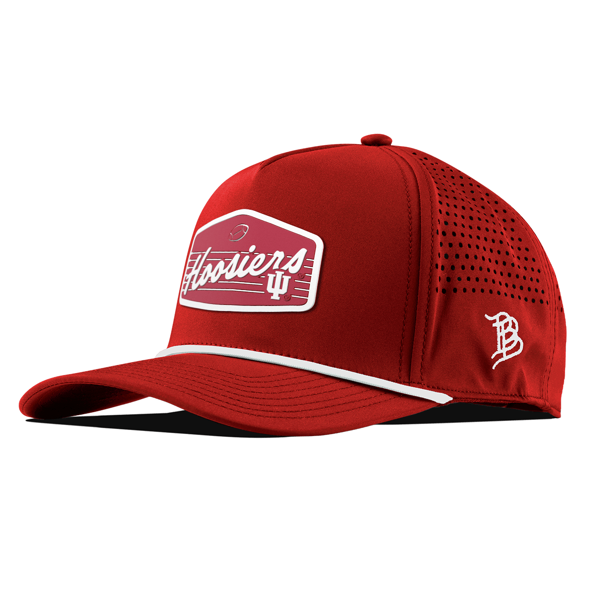 Indiana University "Hoosiers Football" Curved 5 Panel Rope Red