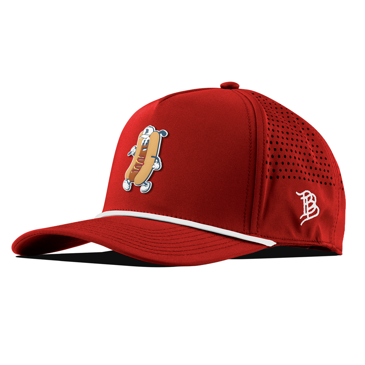 Hot Dog Buddy Curved 5 Panel Rope Red