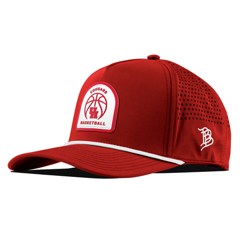University of Houston "Houston Basketball" Curved 5 Panel Rope Red