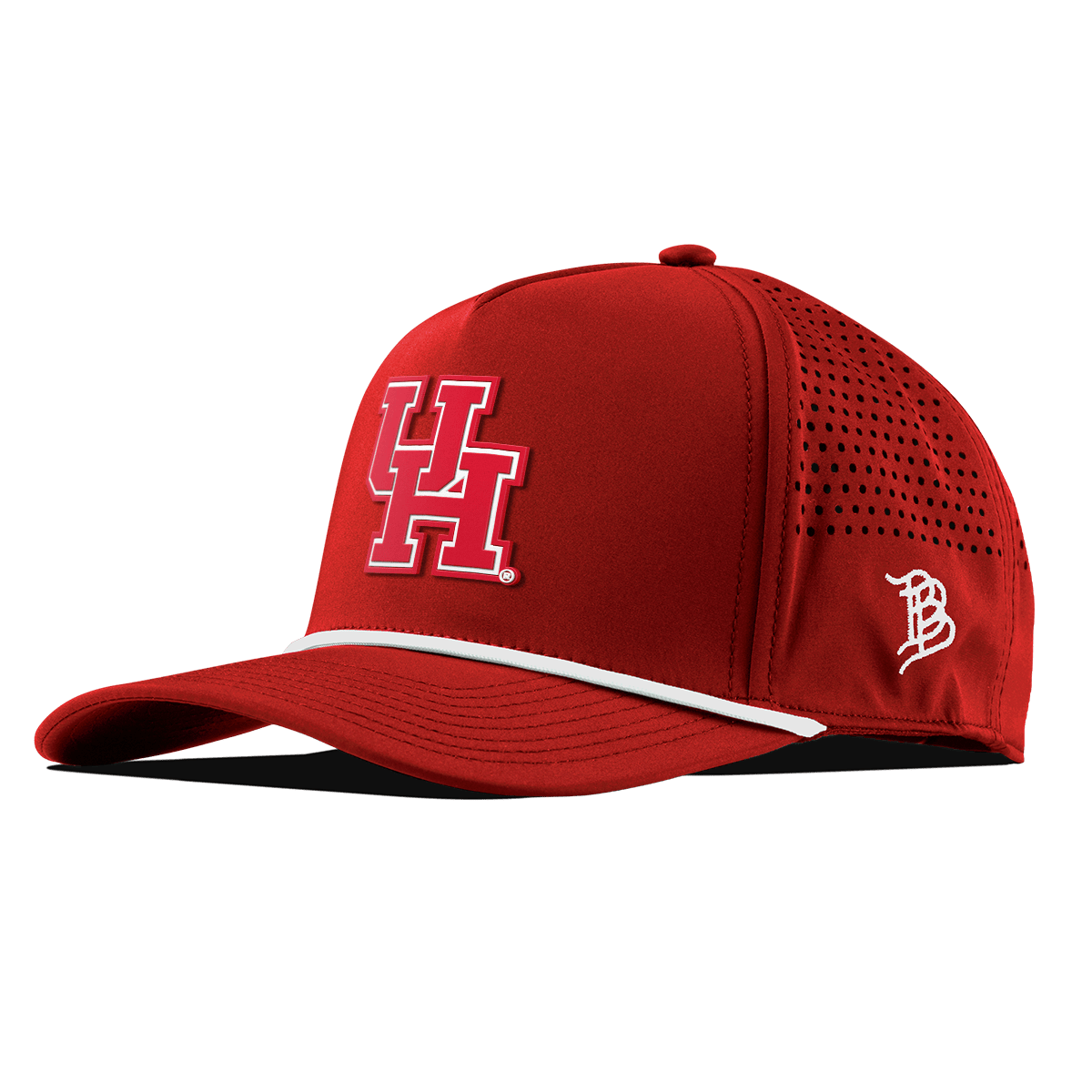 University of Houston "Houston Block" Curved 5 Panel Rope Red