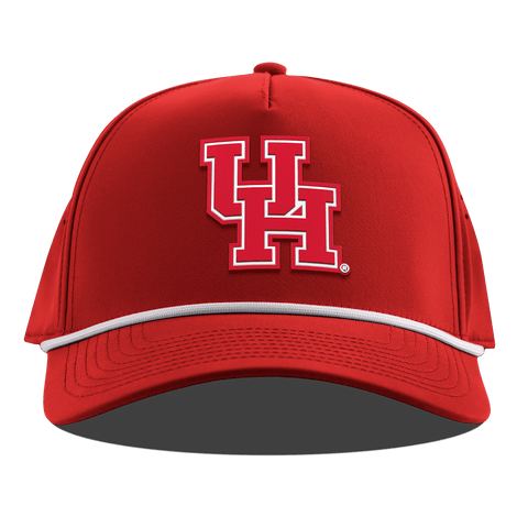University of Houston "Houston Block" Curved 5 Panel Rope Red