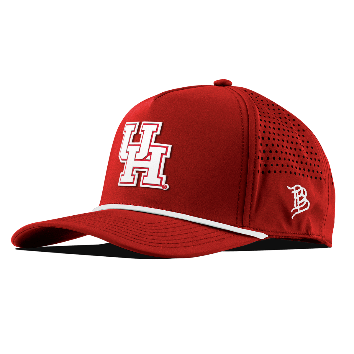 University of Houston "Houston Block" Curved 5 Panel Rope Red
