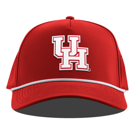 University of Houston "Houston Block" Curved 5 Panel Rope Red