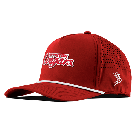 University of Houston "Houston Cougars" Curved 5 Panel Rope Red
