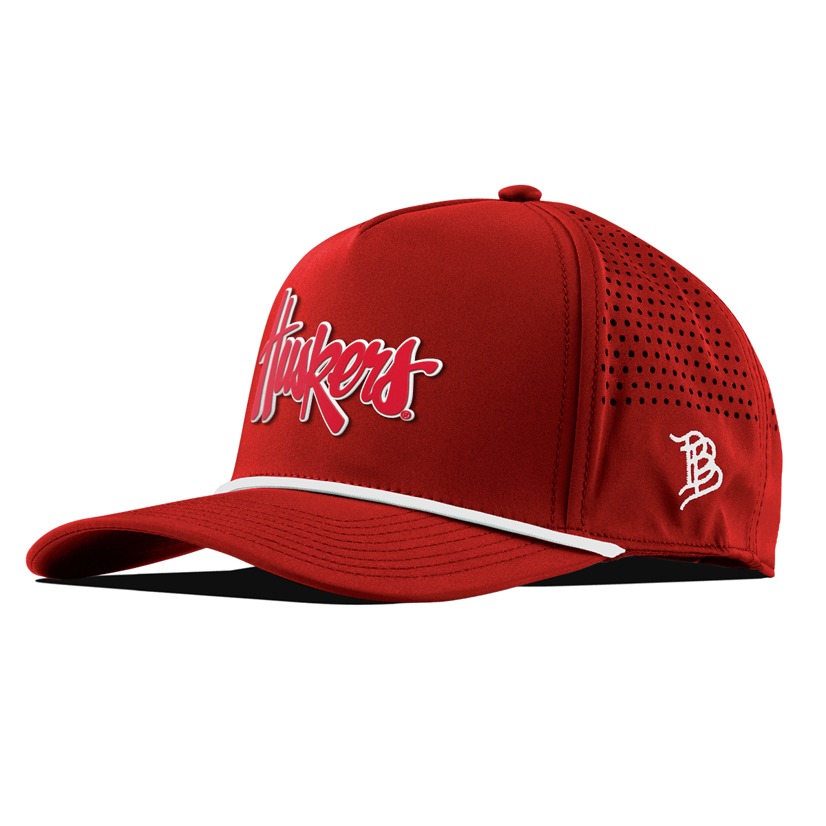 University of Nebraska "Huskers Script" Curved 5 Panel Rope Red