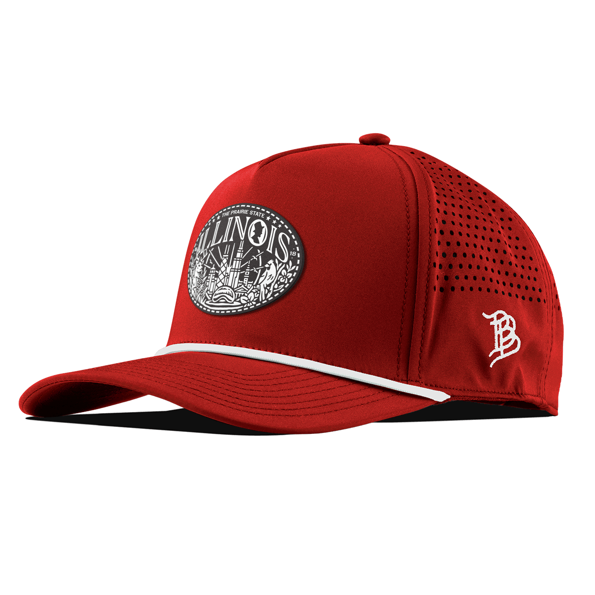 Illinois Traveler Curved 5 Panel Rope Red