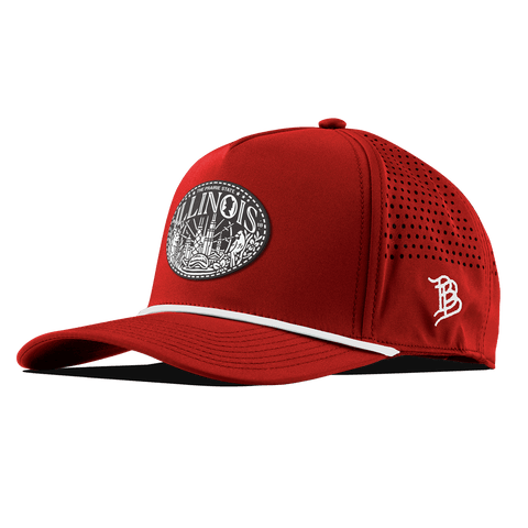 Illinois Traveler Curved 5 Panel Rope Red