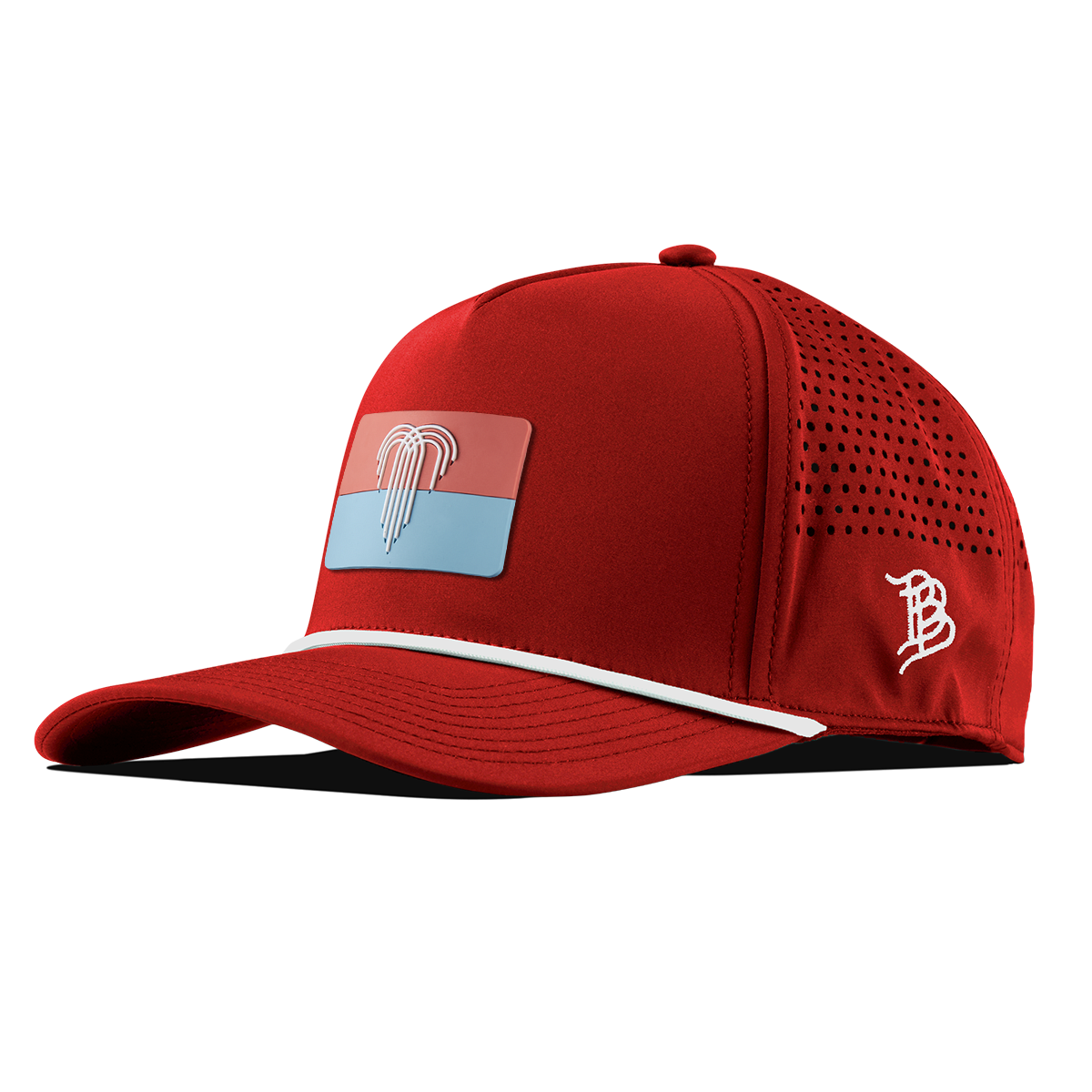 Kansas City Flag Curved 5 Panel Rope Red