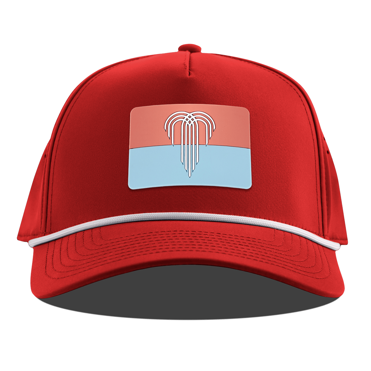 Kansas City Flag Curved 5 Panel Rope Red