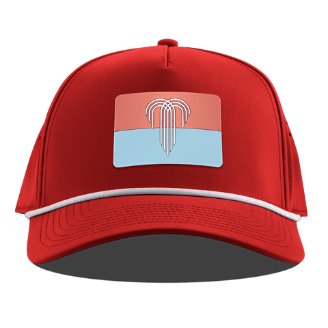 Kansas City Flag Curved 5 Panel Rope Red