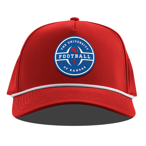 University of Kansas "Kansas Football Legacy" Curved 5 Panel Rope Red