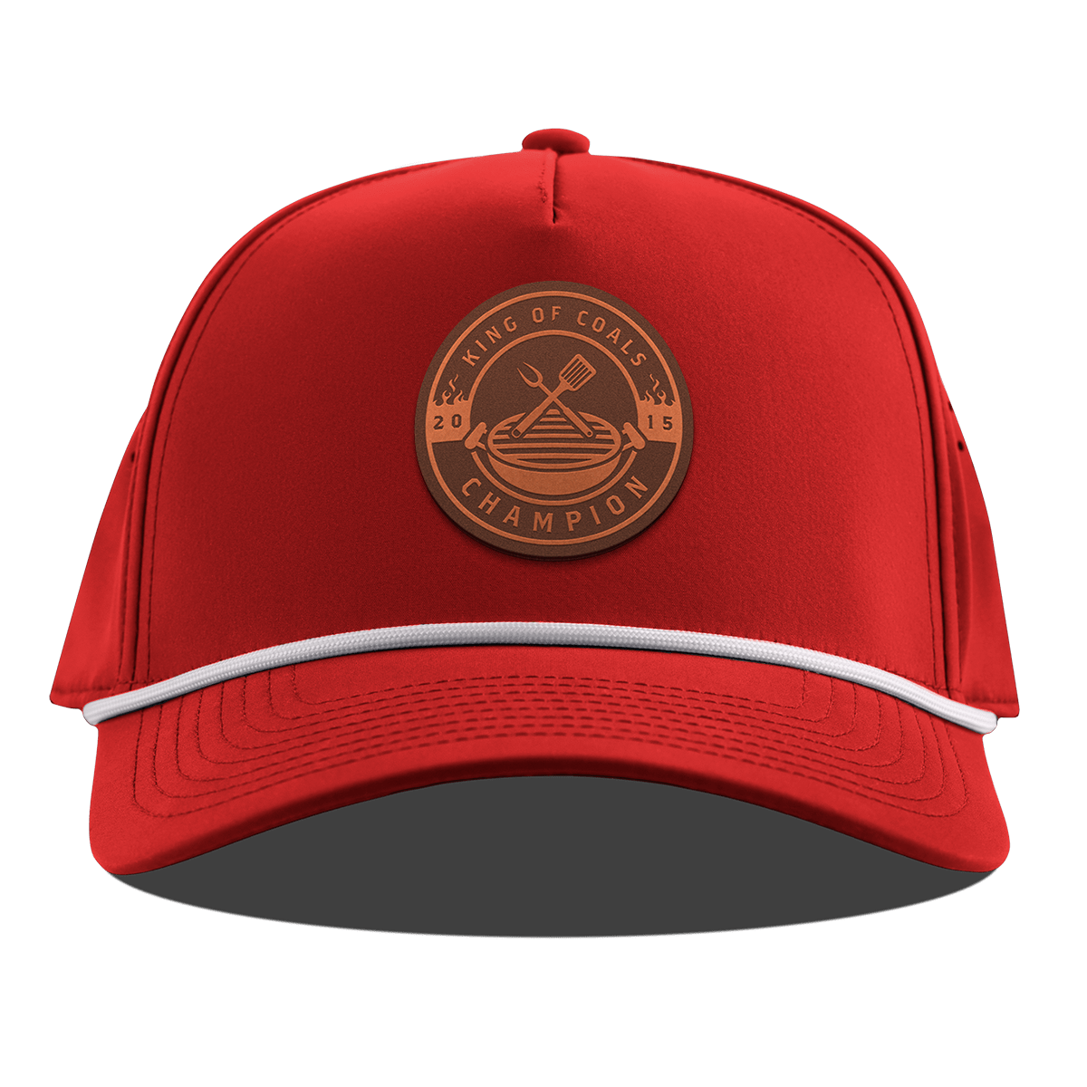 King of Coals Curved 5 Panel Rope Red