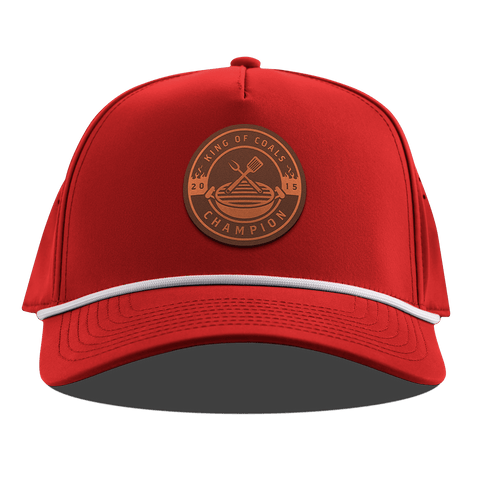 King of Coals Curved 5 Panel Rope Red