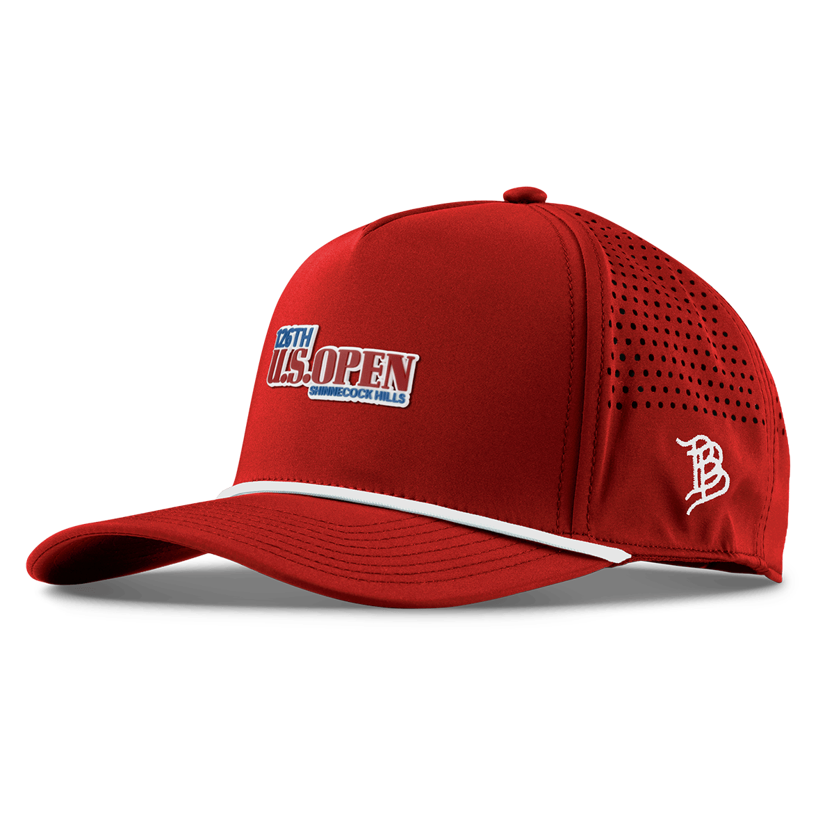 2026 U.S. Open Color Stacked Curved 5 Panel Rope Red