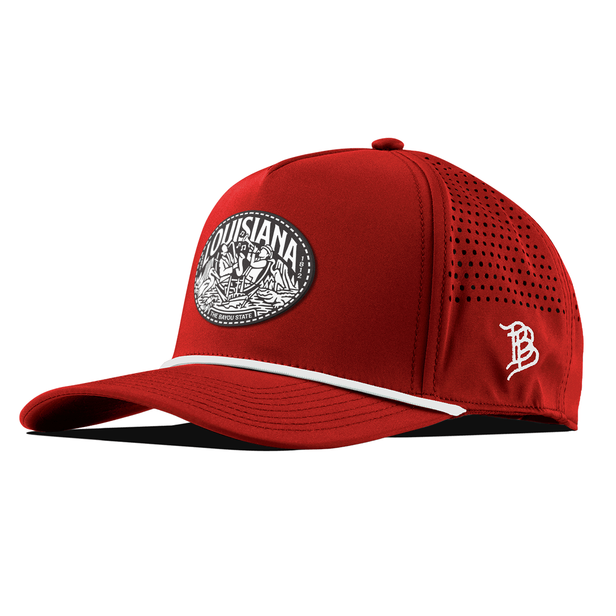 Louisiana Traveler Curved 5 Panel Rope Red