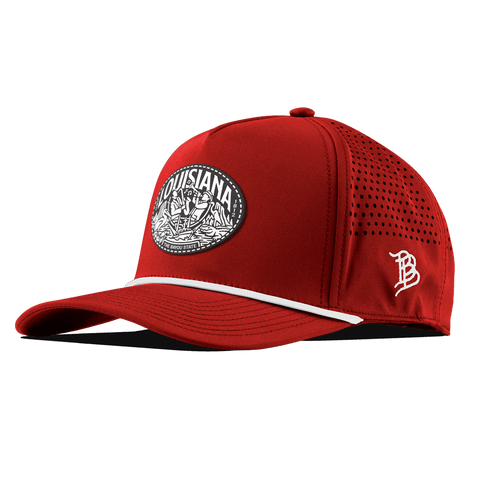 Louisiana Traveler Curved 5 Panel Rope Red