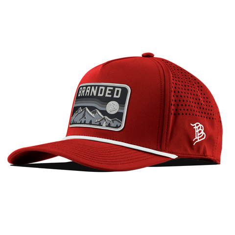 Midnight Horizon Curved 5 Panel Rope Red/White