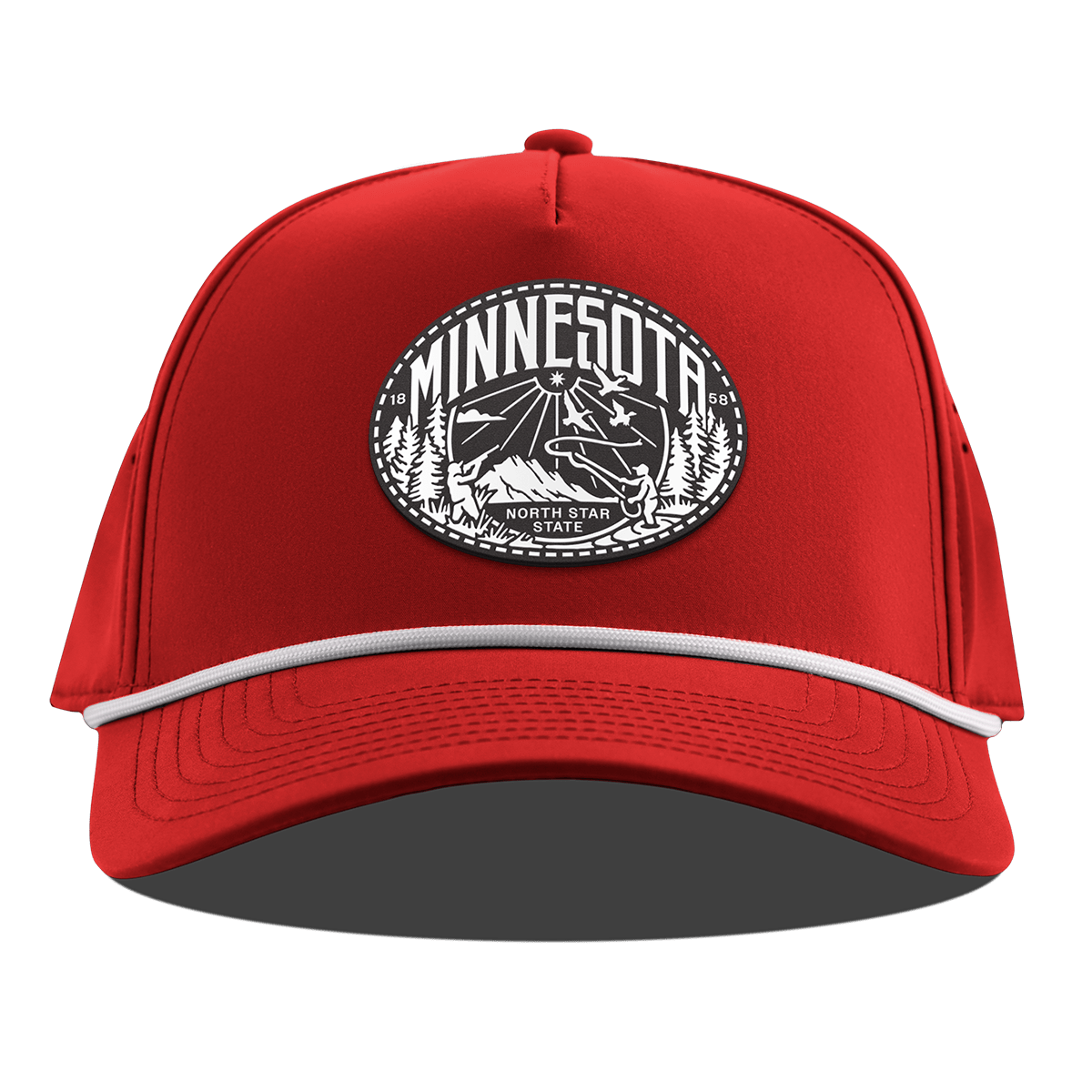 Minnesota Traveler Curved 5 Panel Rope Red