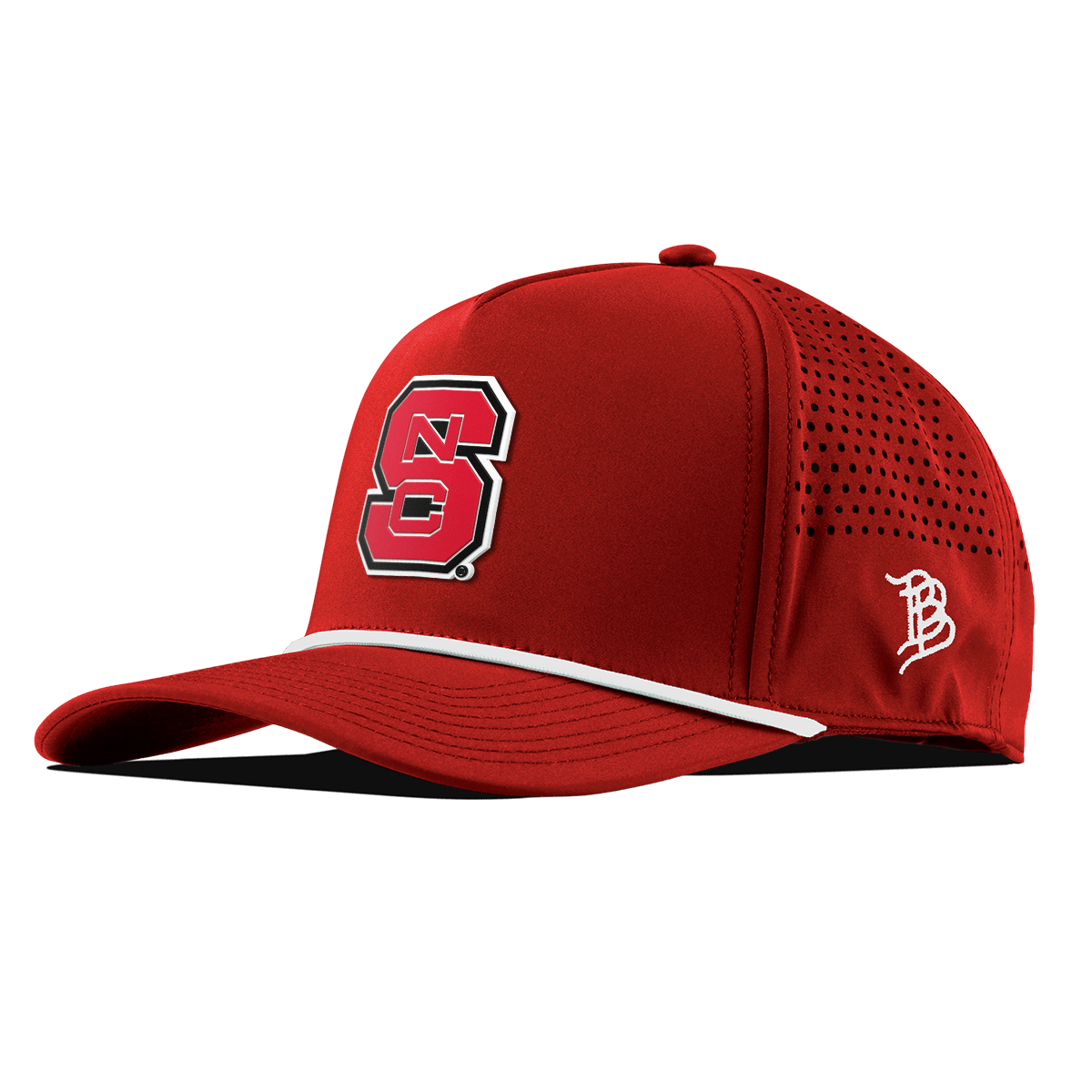 North Carolina State "NC State Block" Curved 5 Panel Rope Red