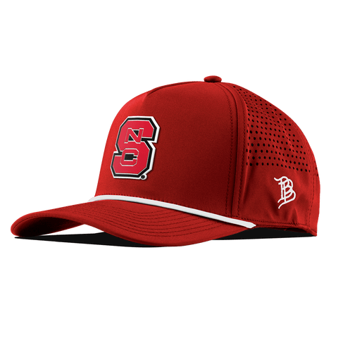 North Carolina State "NC State Block" Curved 5 Panel Rope Red