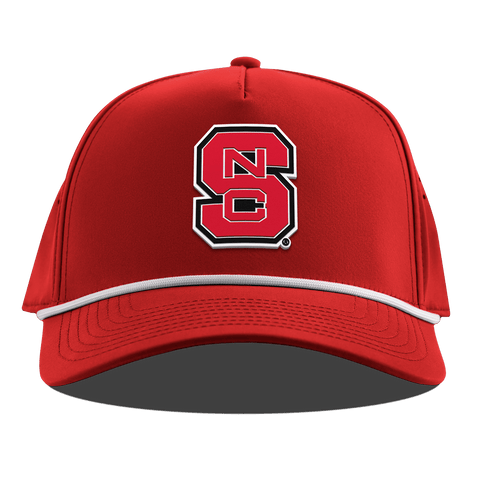 North Carolina State "NC State Block" Curved 5 Panel Rope Red