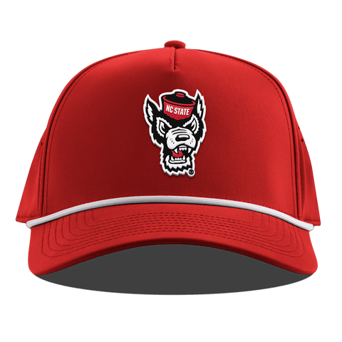 North Carolina State "NC State Team Logo" Curved 5 Panel Rope Red