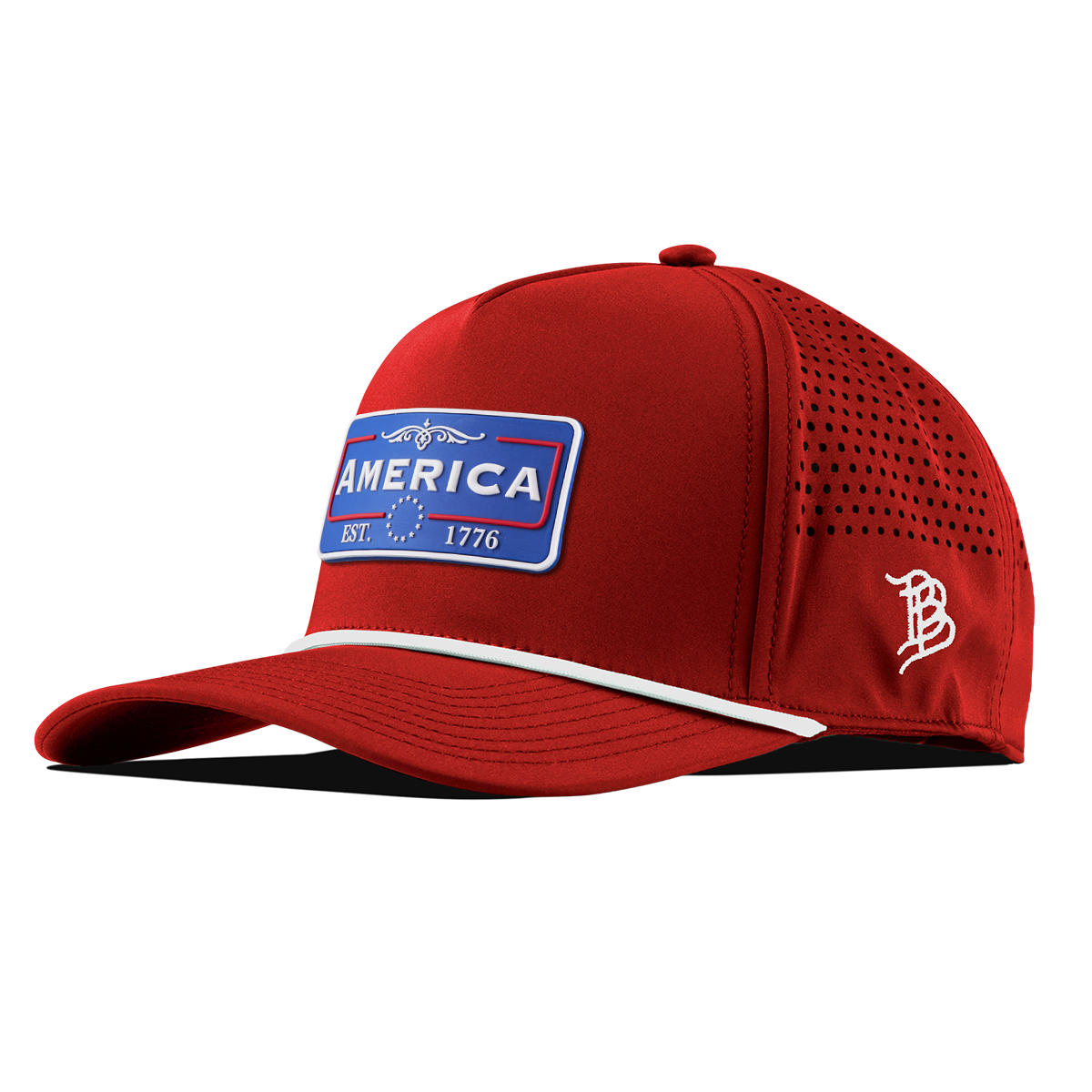 National Pride Curved 5 Panel Rope Red