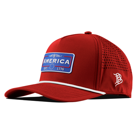 National Pride Curved 5 Panel Rope Red