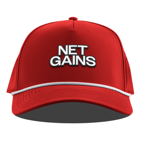 Net Gains Curved 5 Panel Rope Red