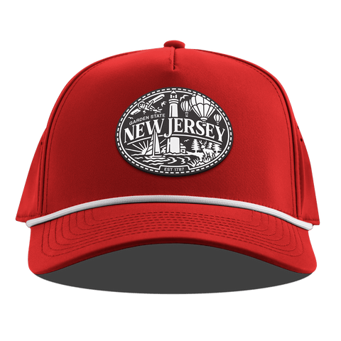New Jersey Traveler Curved 5 Panel Rope Red