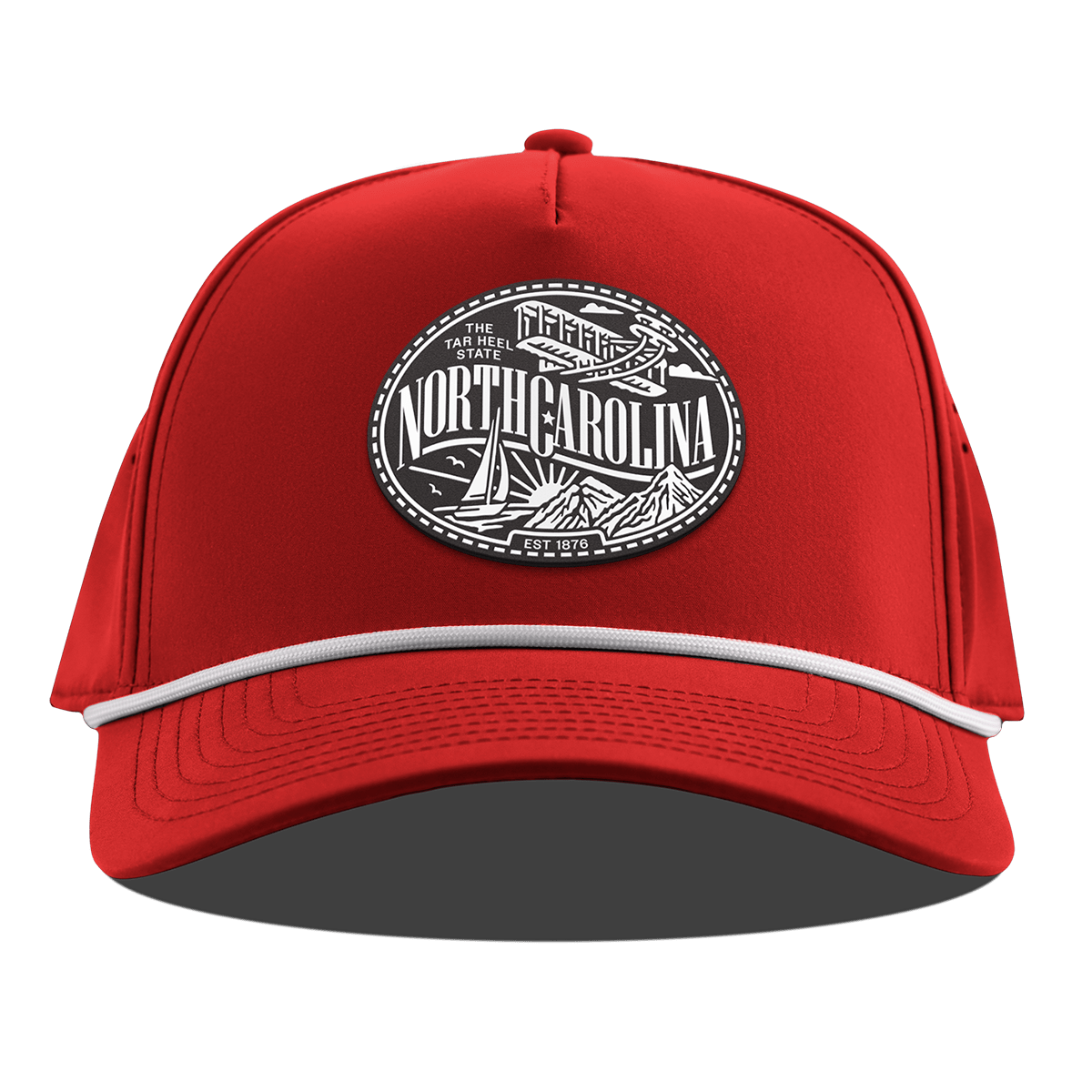 North Carolina Traveler Curved 5 Panel Rope Red