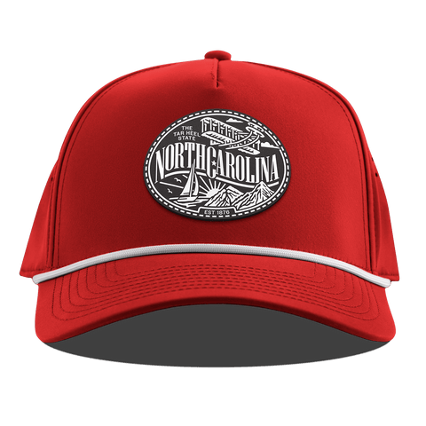 North Carolina Traveler Curved 5 Panel Rope Red
