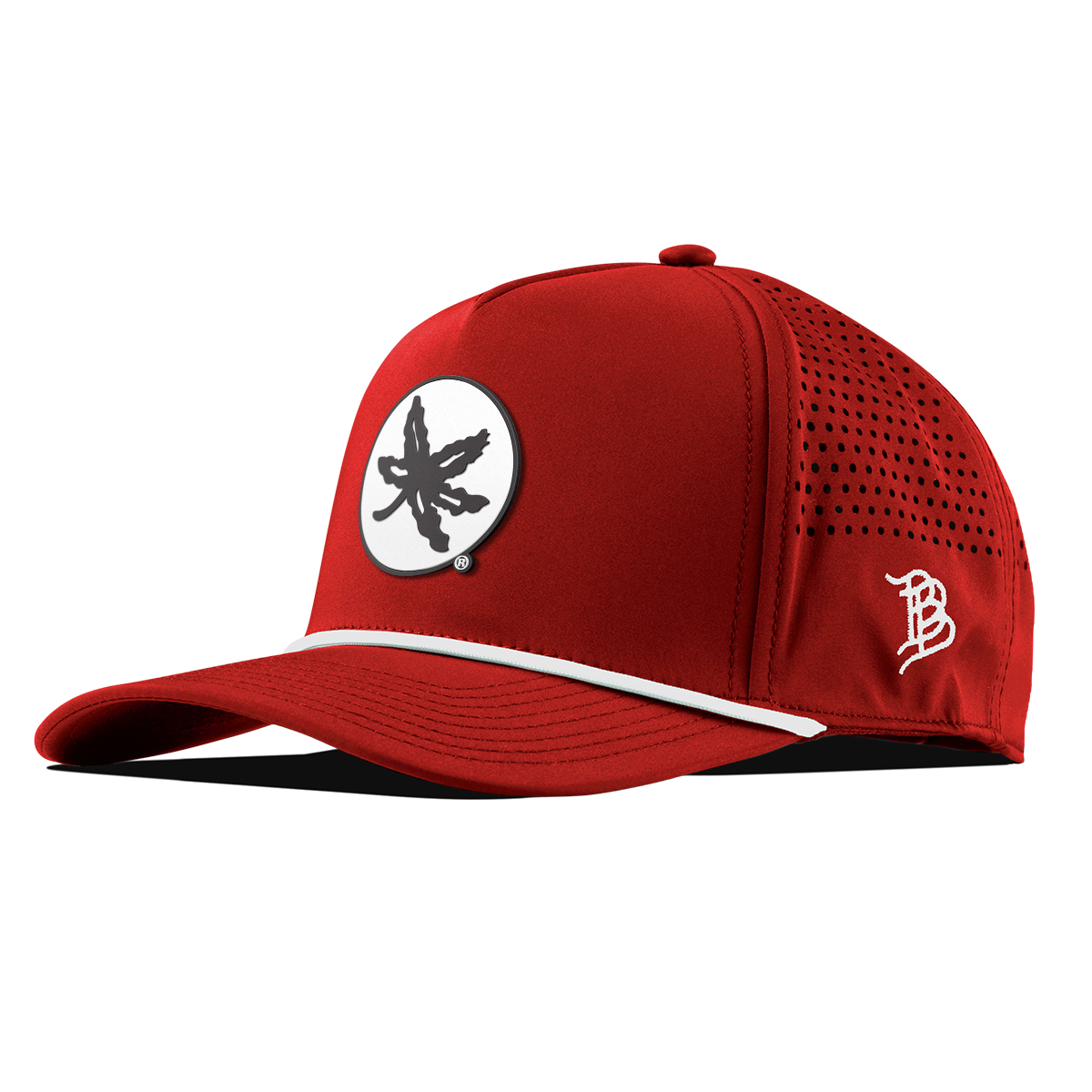 Ohio State University "OSU Buckeye Logo" Curved 5 Panel Rope Red