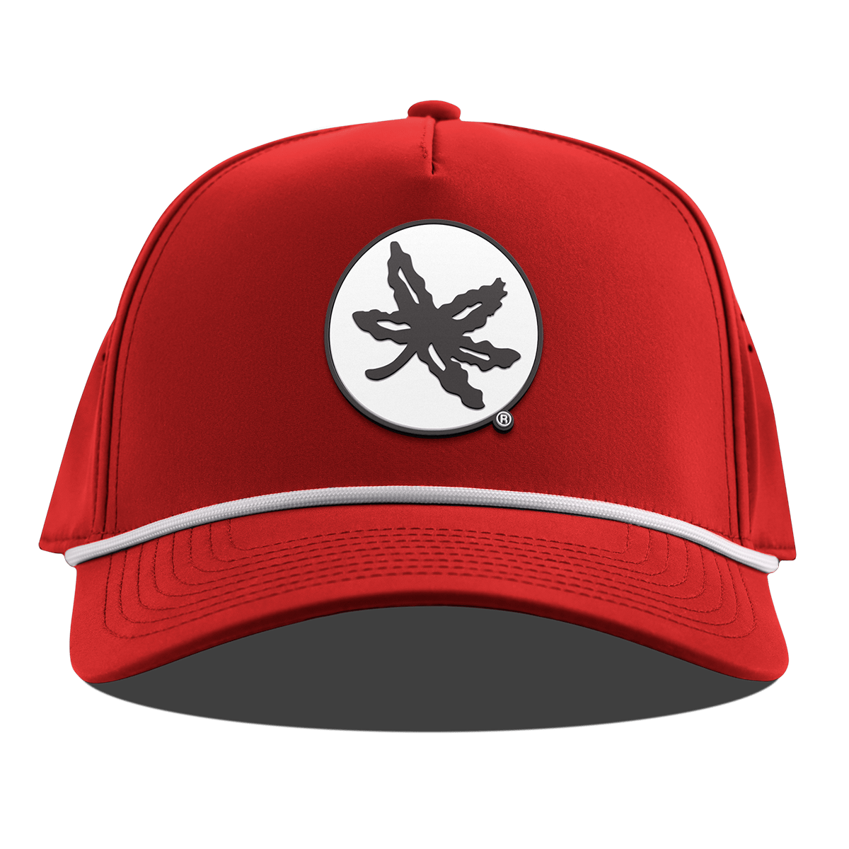 Ohio State University "OSU Buckeye Logo" Curved 5 Panel Rope Red