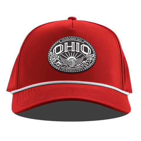 Ohio Traveler Curved 5 Panel Rope Red