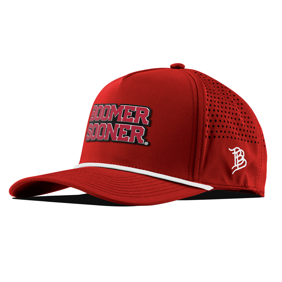 University of Oklahoma "Oklahoma Block" Curved 5 Panel Rope Red