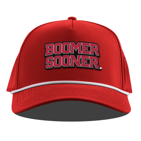 University of Oklahoma "Oklahoma Block" Curved 5 Panel Rope Red