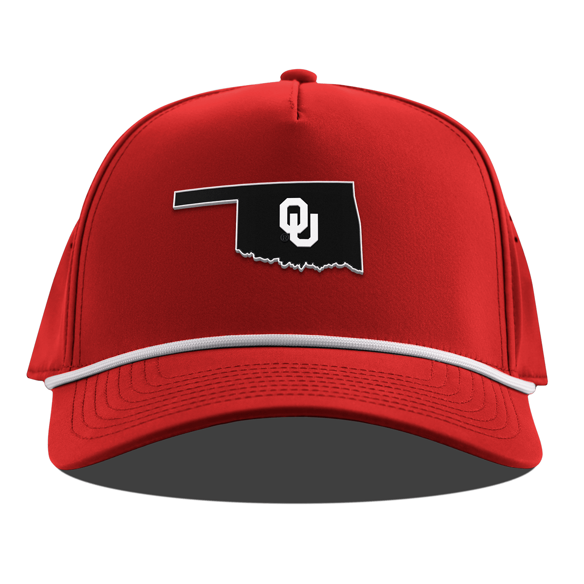 University of Oklahoma "Oklahoma Vintage Series" Curved 5 Panel Rope Red