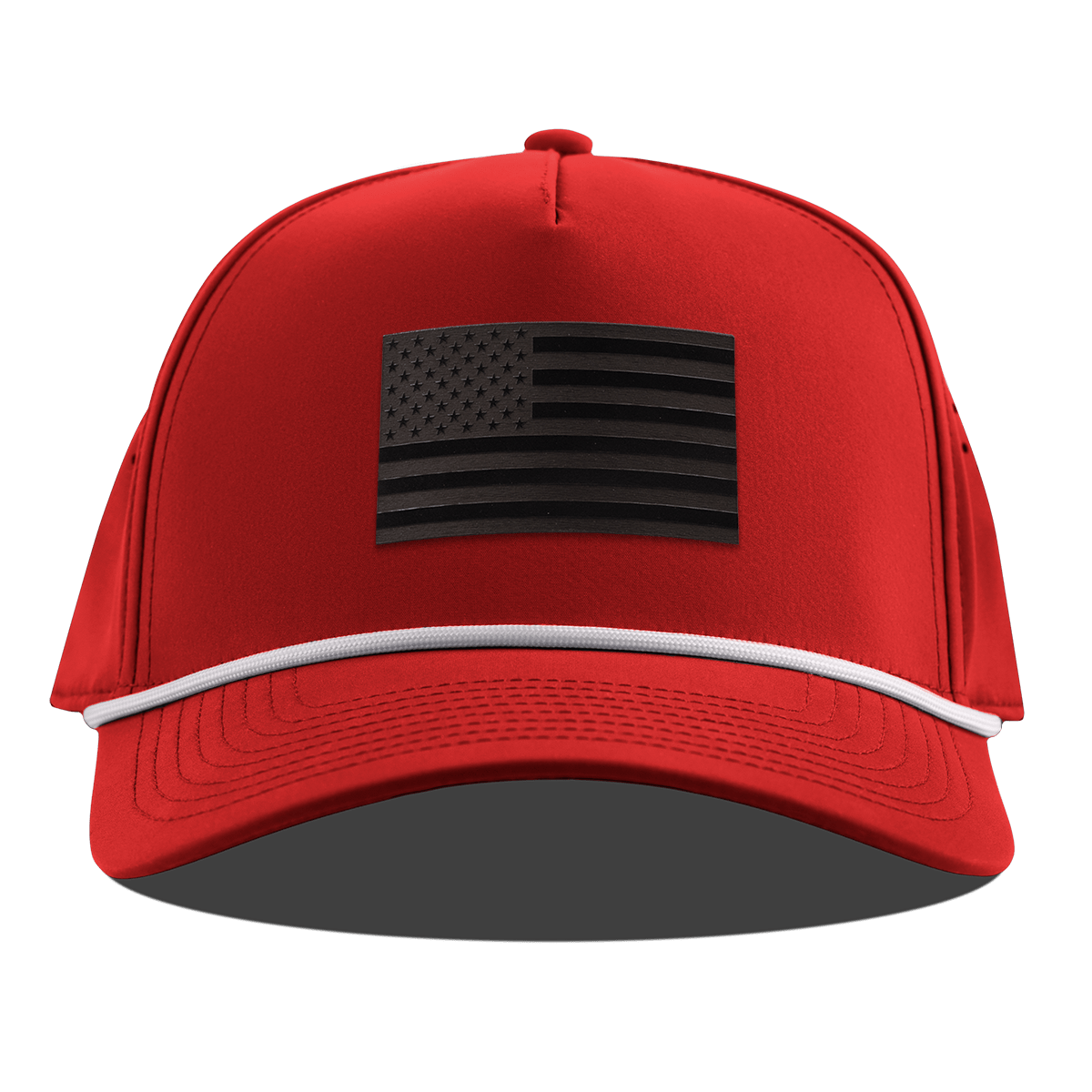 Old Glory Midnight Curved 5 Panel Rope Red
