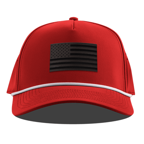 Old Glory Midnight Curved 5 Panel Rope Red
