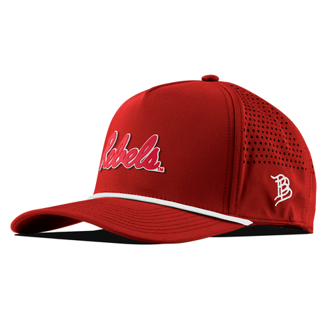 University of Mississippi "Ole Miss Crimson Rebels" Curved 5 Panel Rope Red