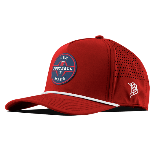 University of Mississippi "Ole Miss Football Legacy" Curved 5 Panel Rope Red