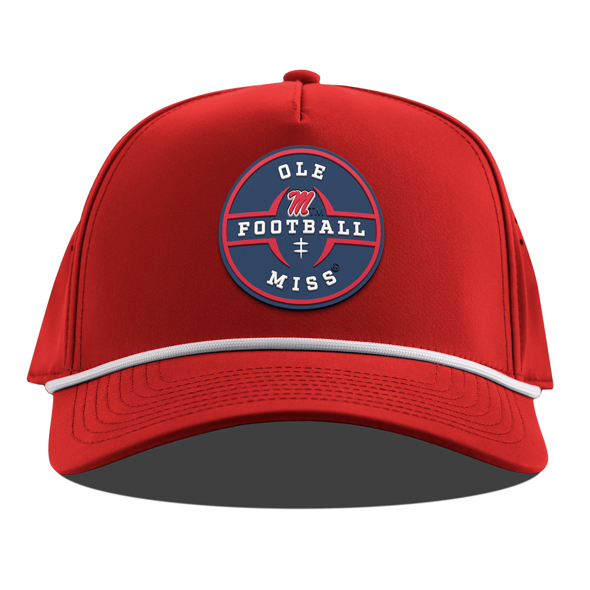 University of Mississippi "Ole Miss Football Legacy" Curved 5 Panel Rope Red