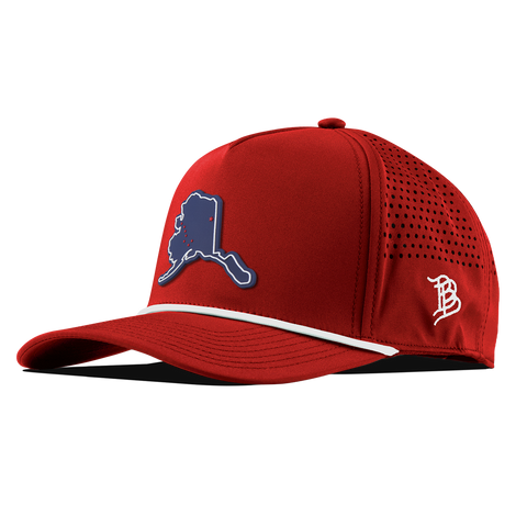 Alaska Patriot Series Curved 5 Panel Rope Red/White