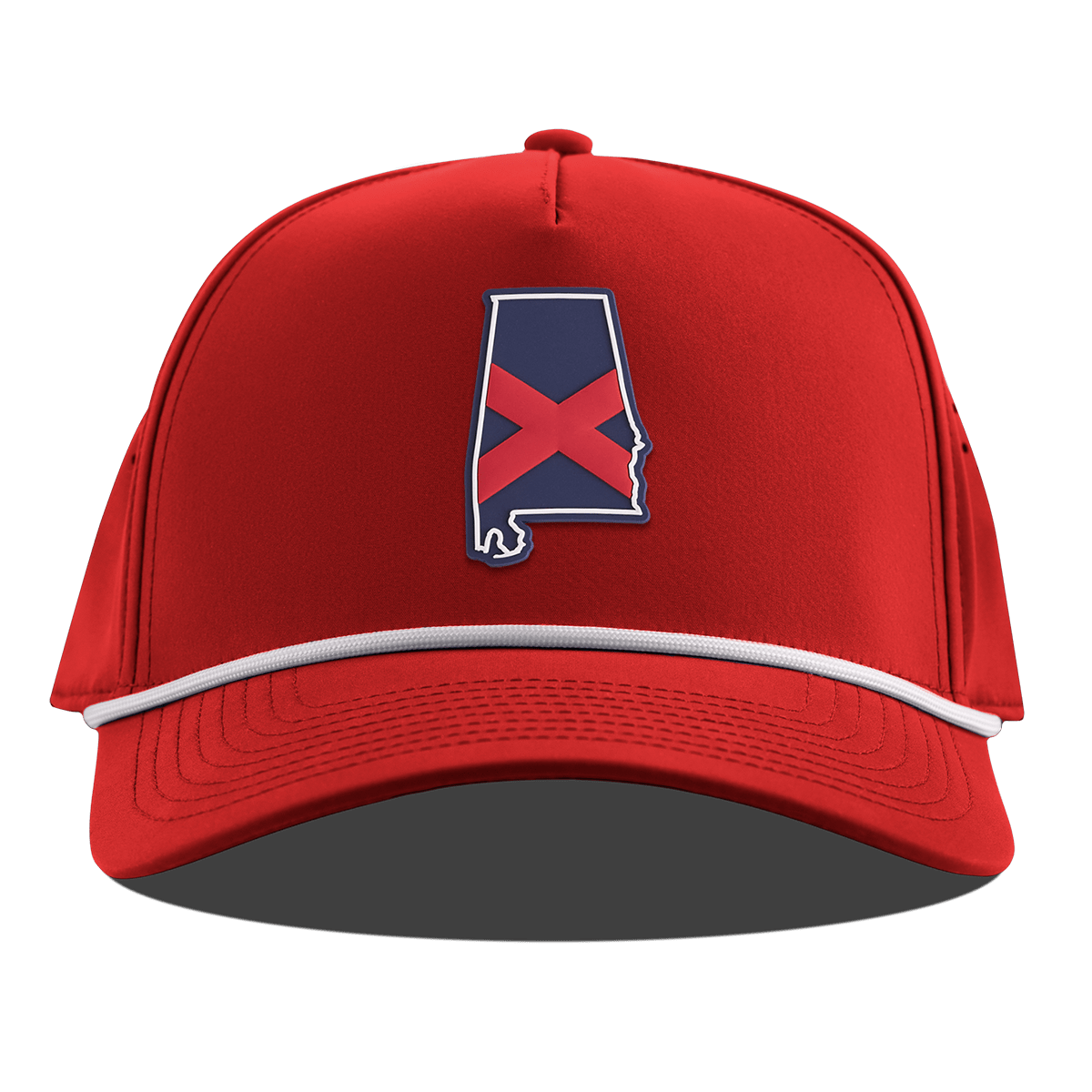 Alabama Patriot Series Curved 5 Panel Rope Red