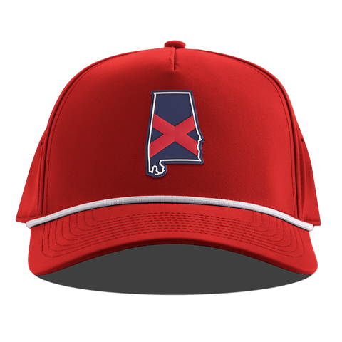 Alabama Patriot Series Curved 5 Panel Rope Red