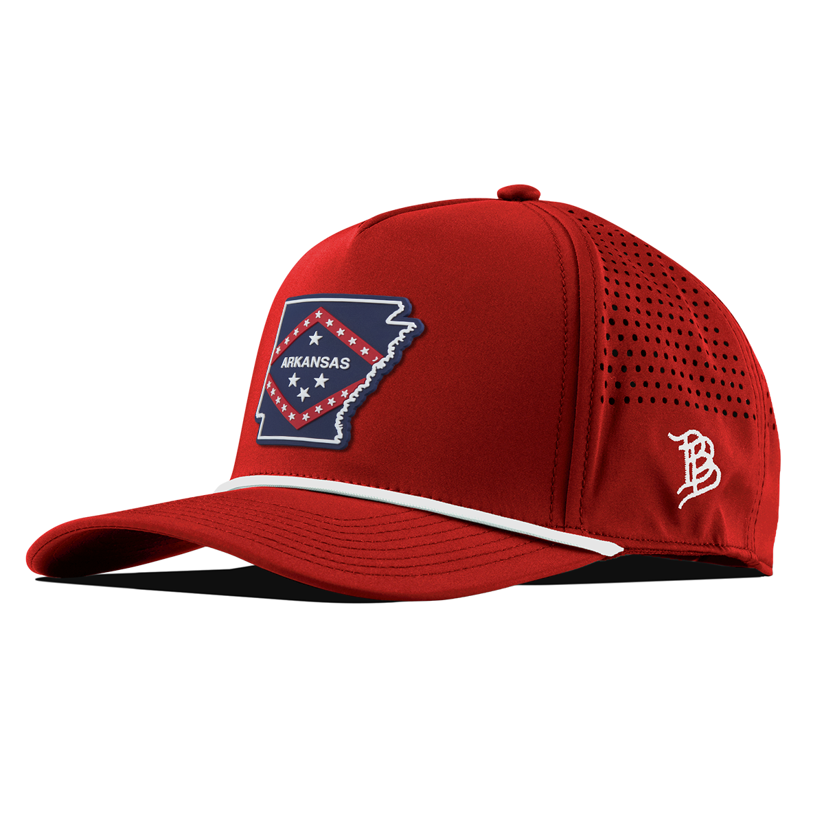 Arkansas Patriot Series Curved 5 Panel Rope Red/White